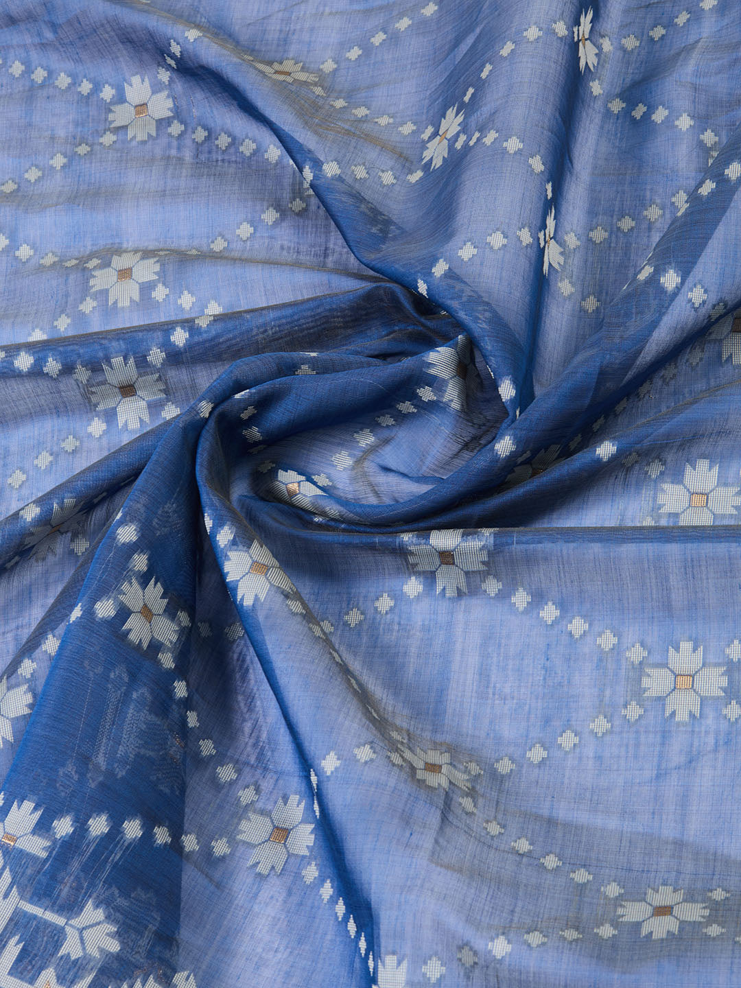 Jamdani Chanderi Unstitched Suit Piece With Dupatta