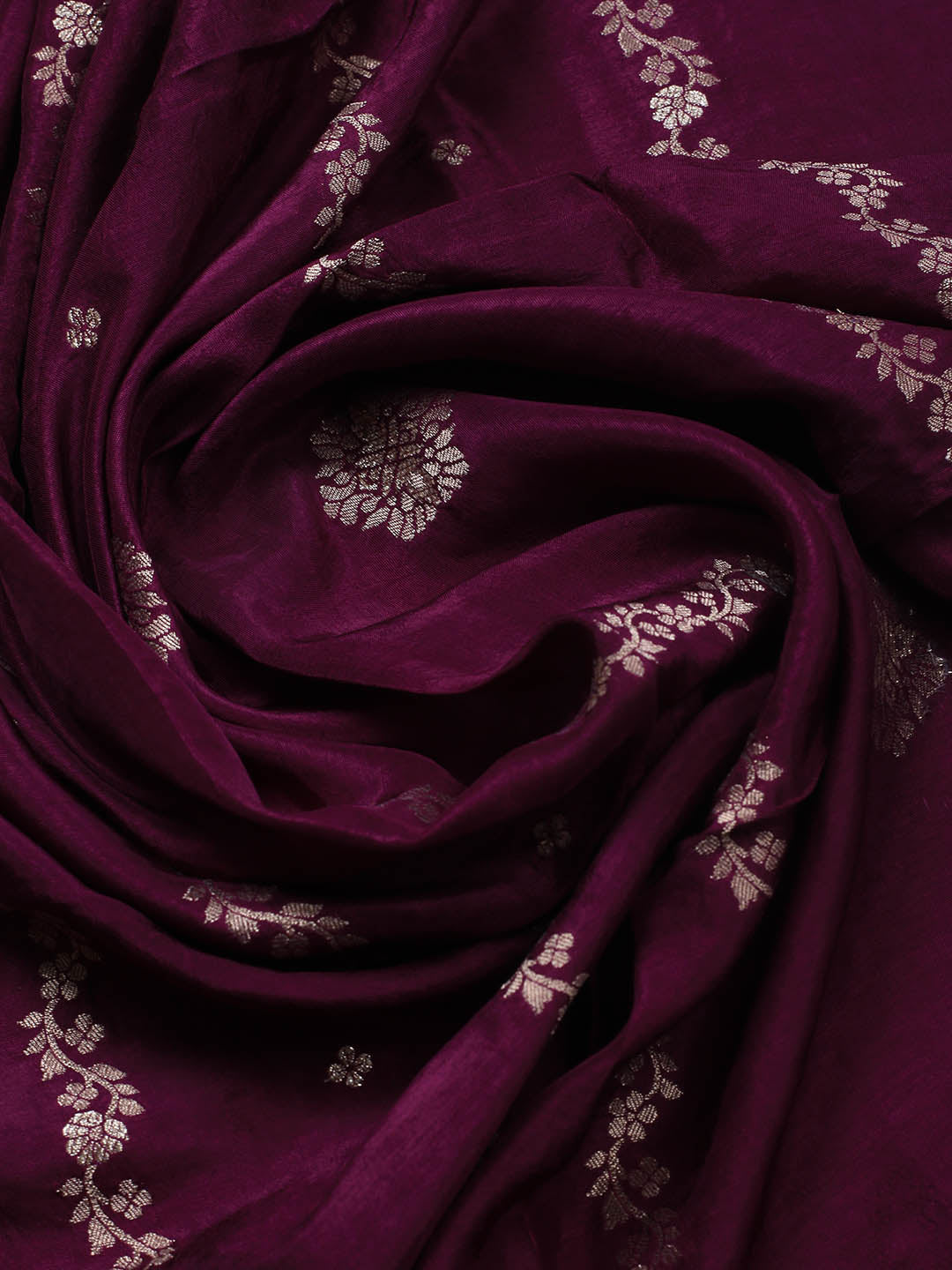 Embroidery Chanderi Unstitched Suit With Dupatta