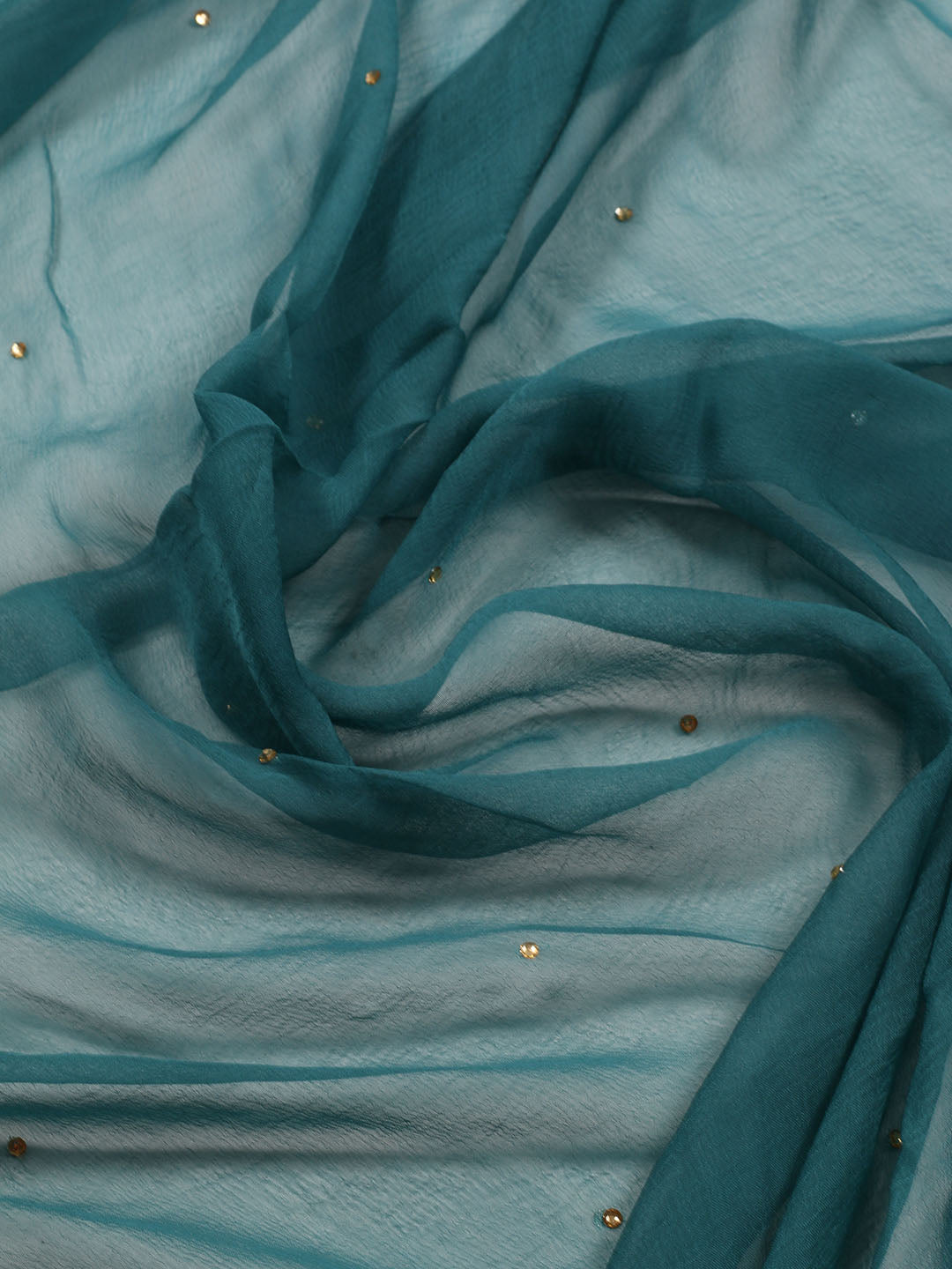 Neck Patti Chanderi Unstitched Suit Piece With Dupatta