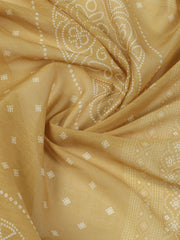 Neck Work Cotton Blend Unstitched Suit With Dupatta