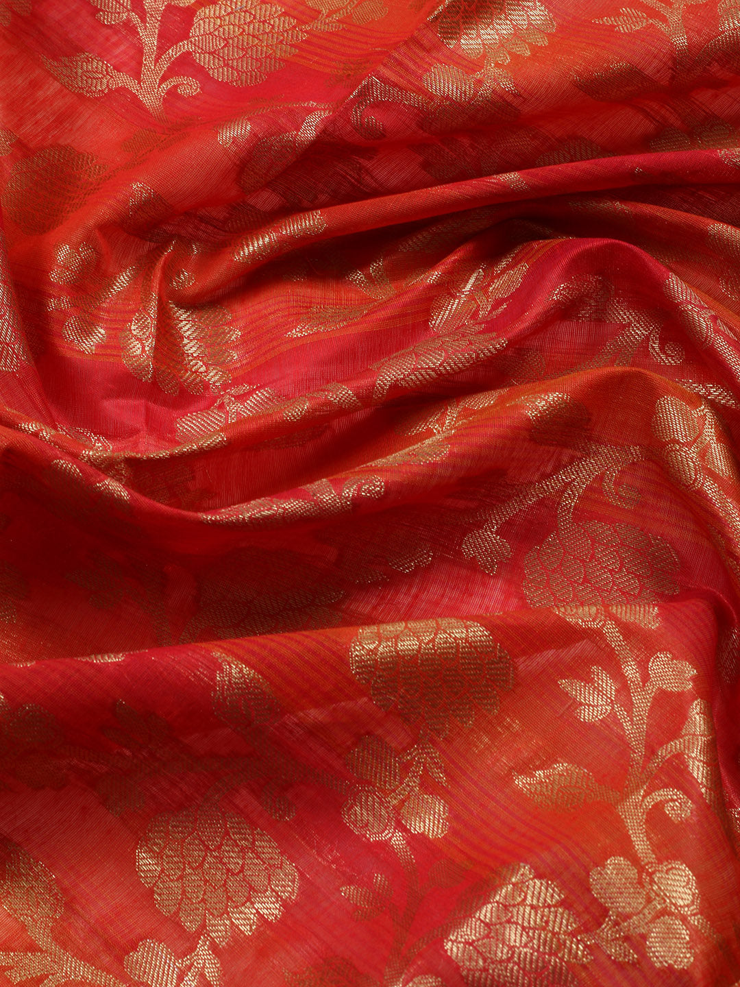 Woven Chanderi Unstitched Suit With Dupatta
