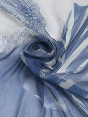 Printed Cotton Blend Unstitched Suit With Dupatta