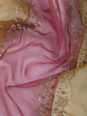Embroidery Chanderi Unstitched Suit With Dupatta