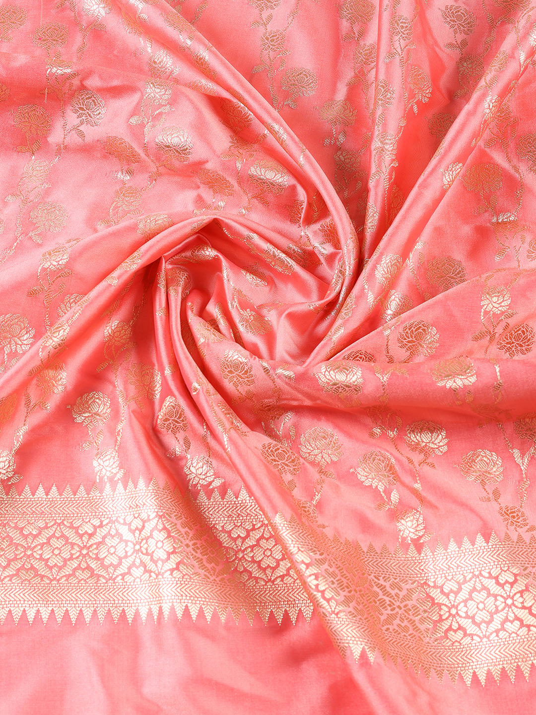 Woven Chanderi Unstitched Suit Piece With Dupatta