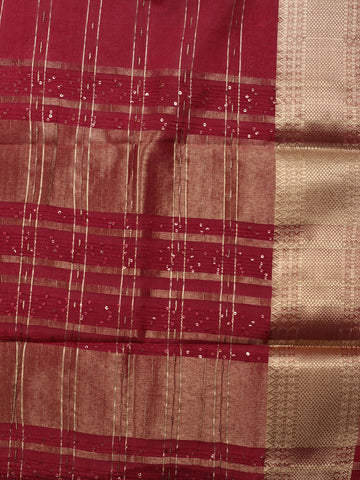 Plain Zari Border Organza Saree