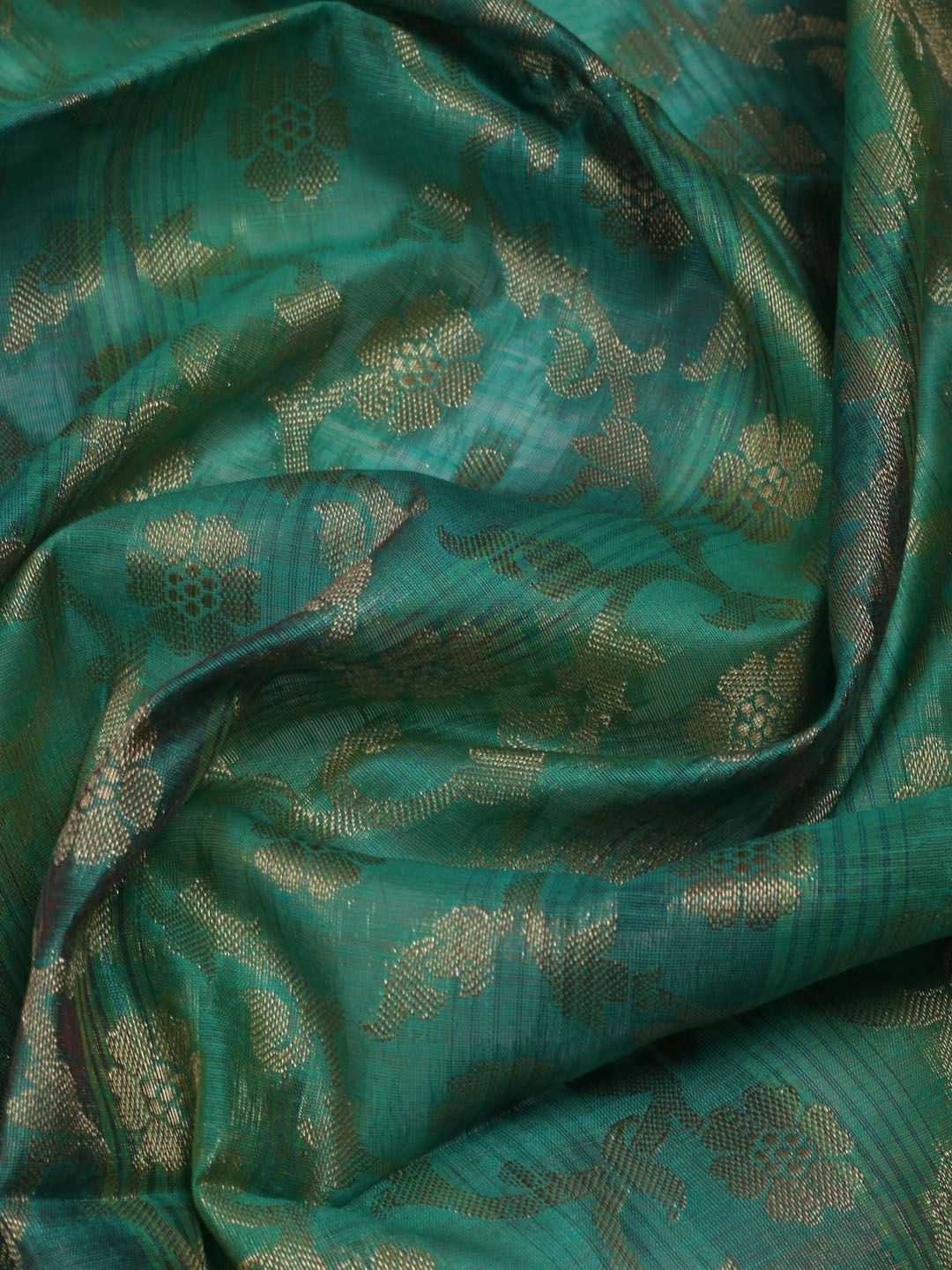 Woven Design Chanderi Unstitched Suit With Dupatta