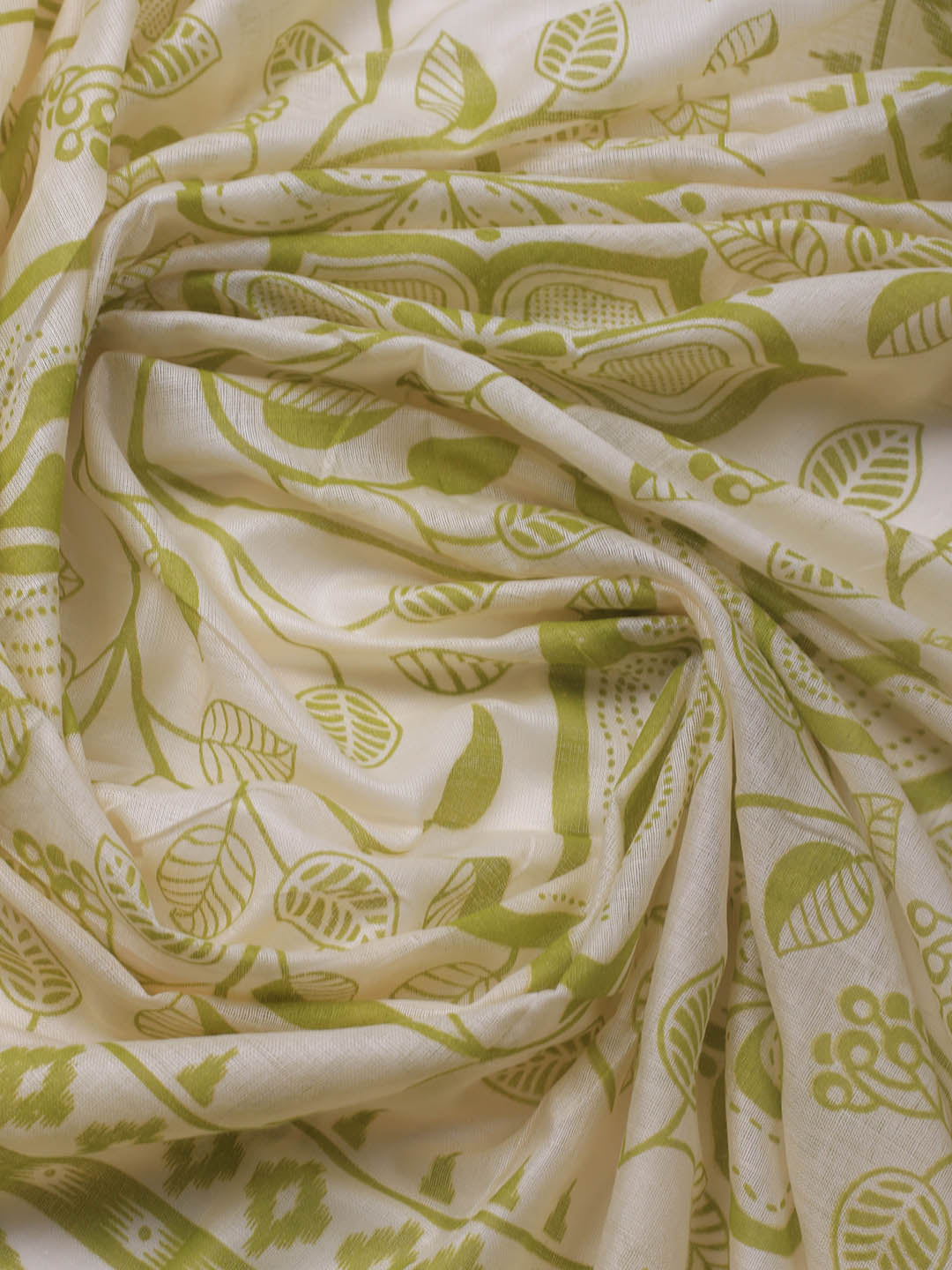 Printed Cotton Blend Unstitched Suit With Dupatta
