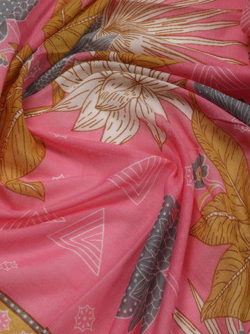 Printed Cotton Unstitched Suit Dupatta