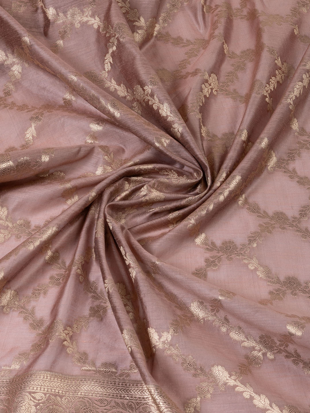 Woven Chanderi Unstitched Suit With Dupatta