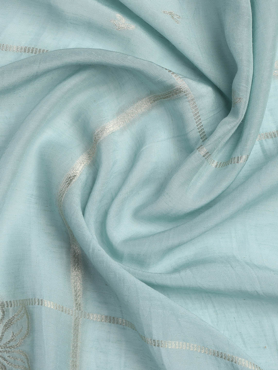 Embroidery Linen Unstitched Suit With Dupatta