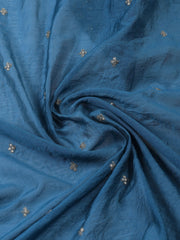 Neck Embroidered Cotton Blend Unstitched Suit With Dupatta