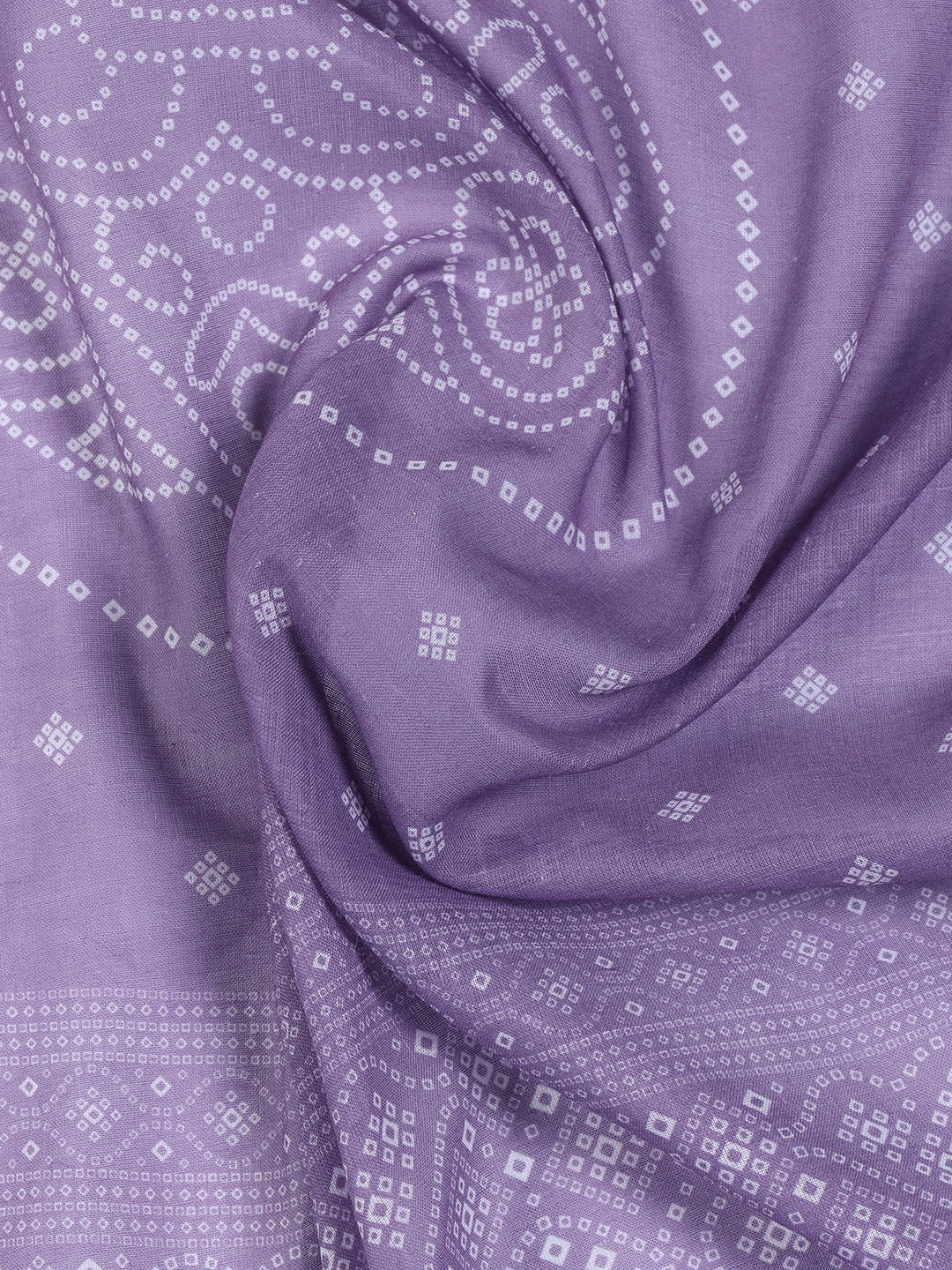 Neck Work Cotton Blend Unstitched Suit With Dupatta