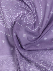 Neck Work Cotton Blend Unstitched Suit With Dupatta