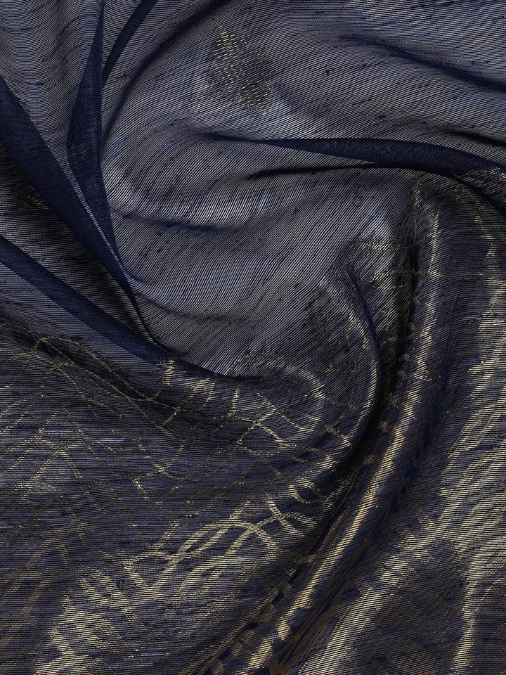 Woven Chanderi Unstitched Suit Piece With Dupatta