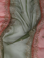 Embroidery Chanderi Unstitched Suit With Dupatta