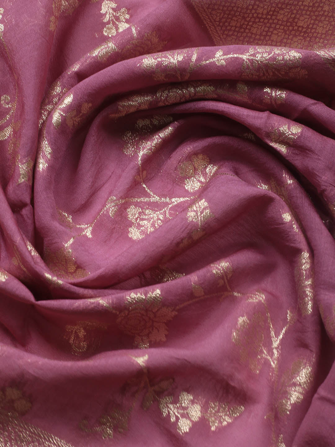 Neck Embroidery Chanderi Unstitched Suit With Dupatta