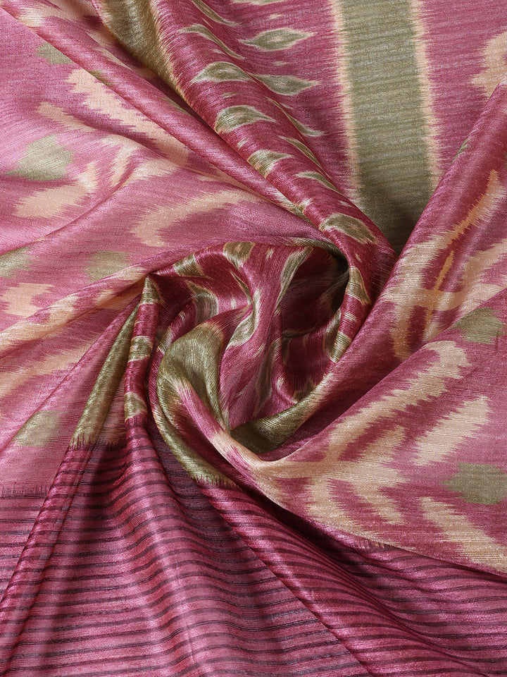 Kantha Work Chanderi Unstitched Suit With Dupatta