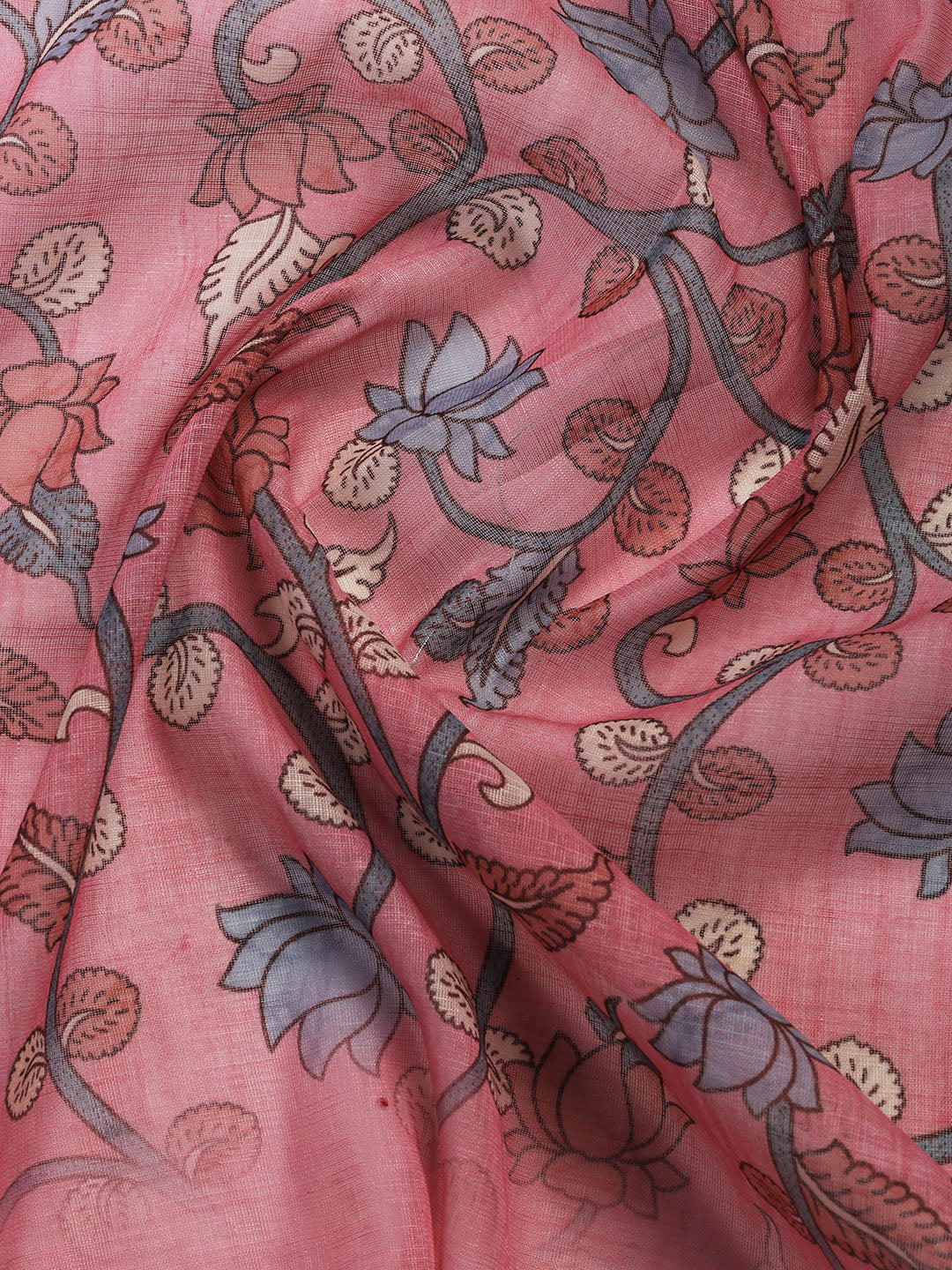 Neck Embroidered Cotton Blend Unstitched Suit With Dupatta