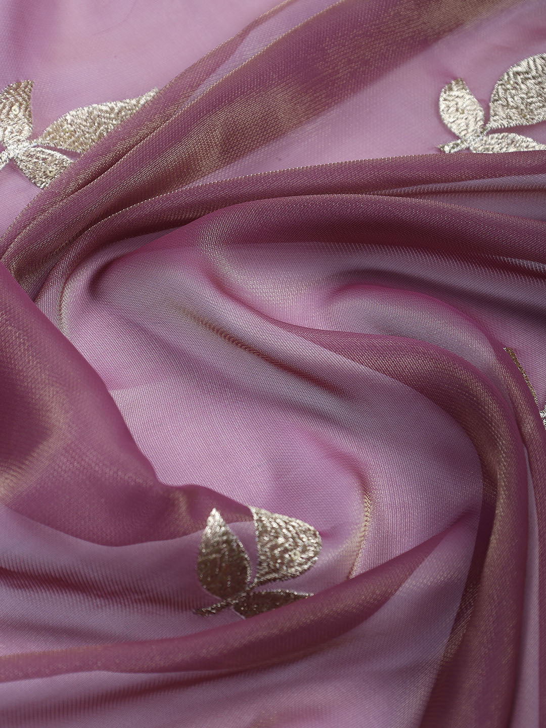 Neck Embroidered Tissue Unstitched Suit With Dupatta