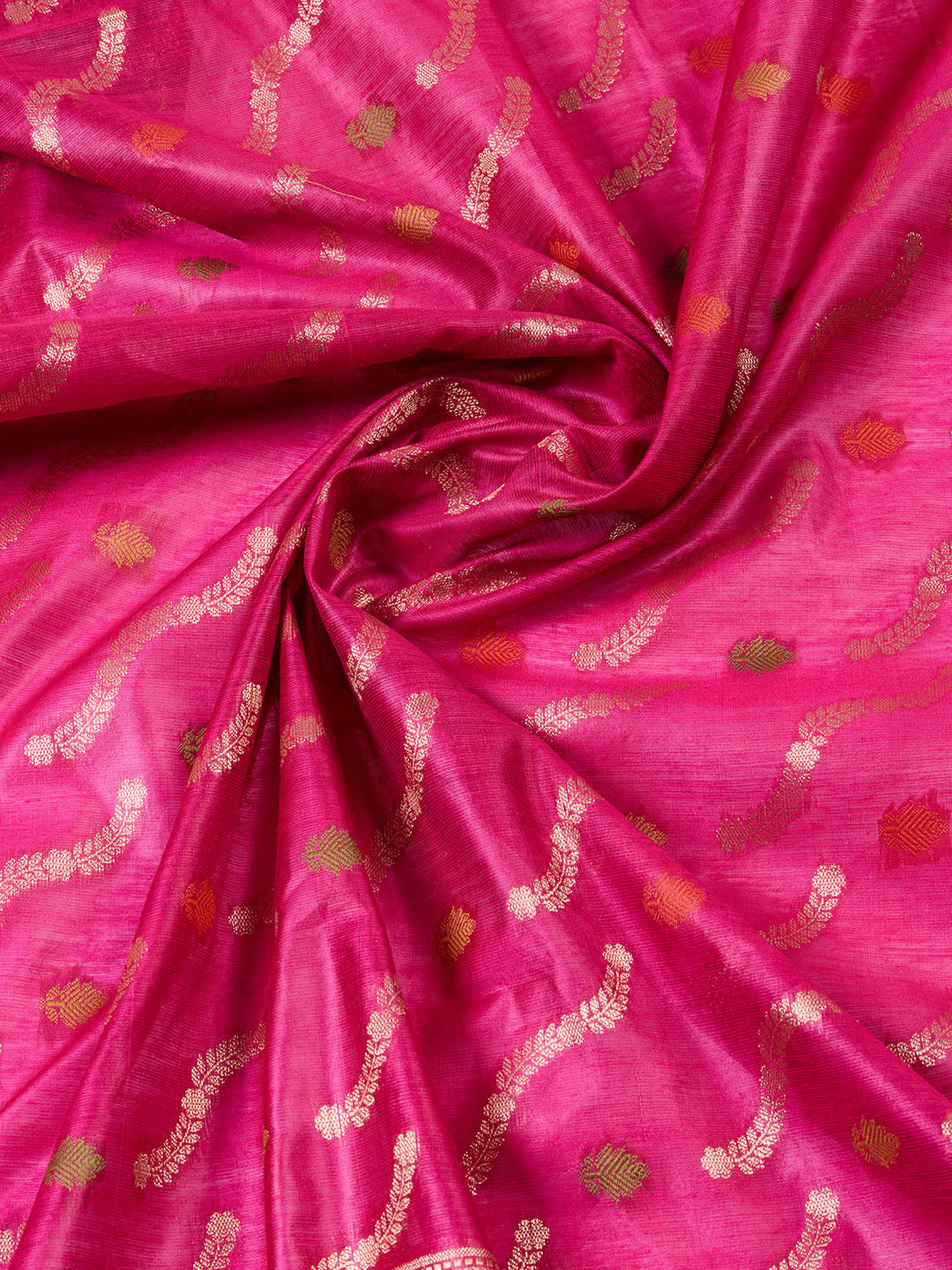 Woven Chanderi Unstitched Suit With Dupatta