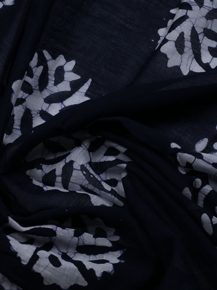 Printed Cotton Blend Unstitched Suit With Dupatta