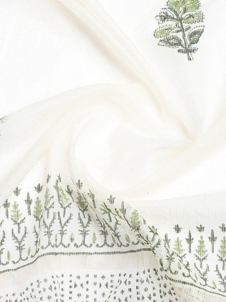 Neck Embroidered Cotton Blend Unstitched Suit With Dupatta