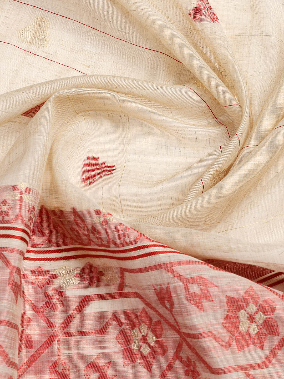Embroidered Cotton Blend Unstitched Suit Piece With Dupatta