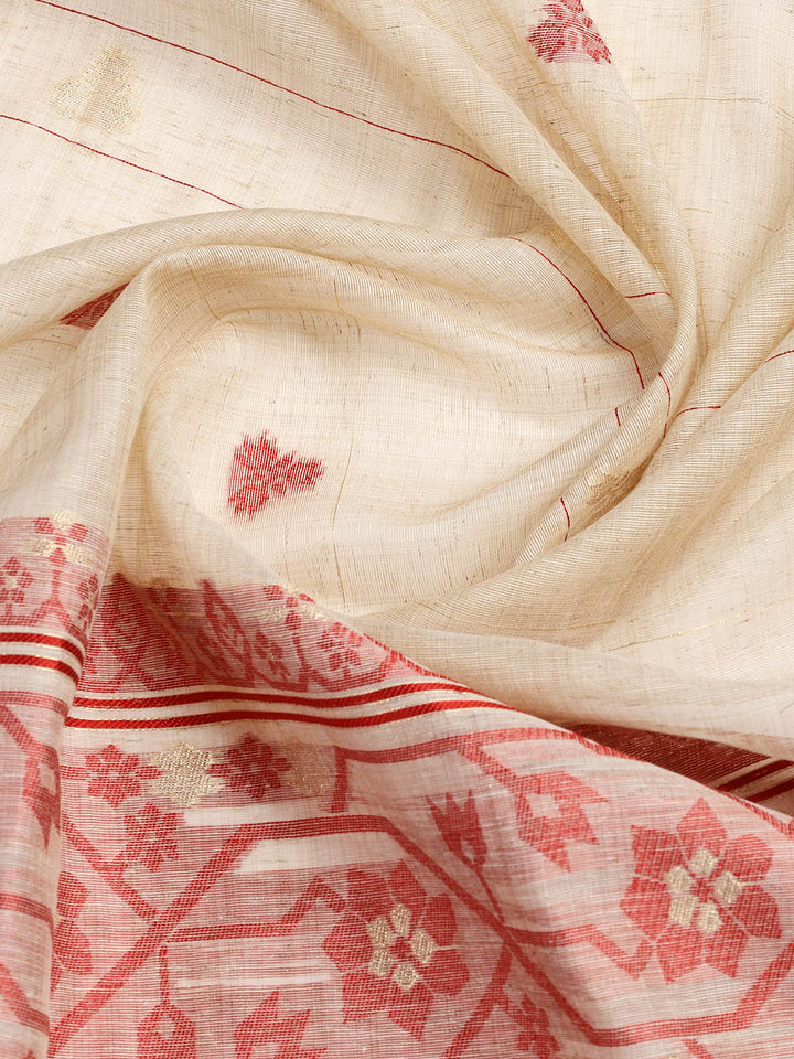 Embroidered Cotton Blend Unstitched Suit Piece With Dupatta