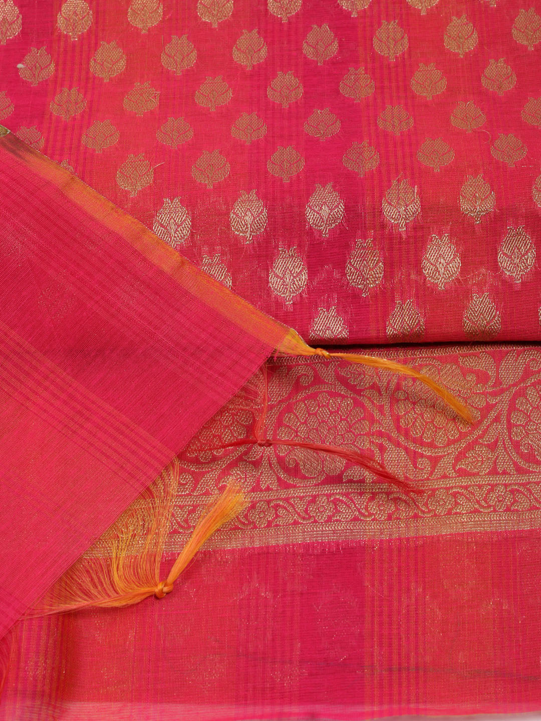 Rani Woven Design Chanderi Unstitched Dress Material
