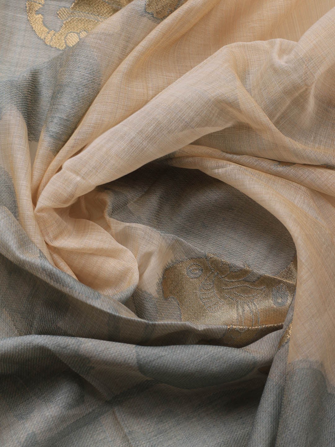 Jamdhani Chanderi Unstitched Suit Piece With Dupatta