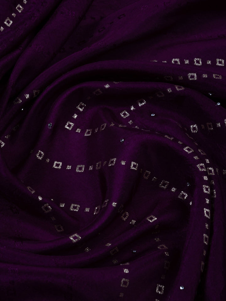 Booti Work Art Silk Unstitched Suit Piece With Dupatta