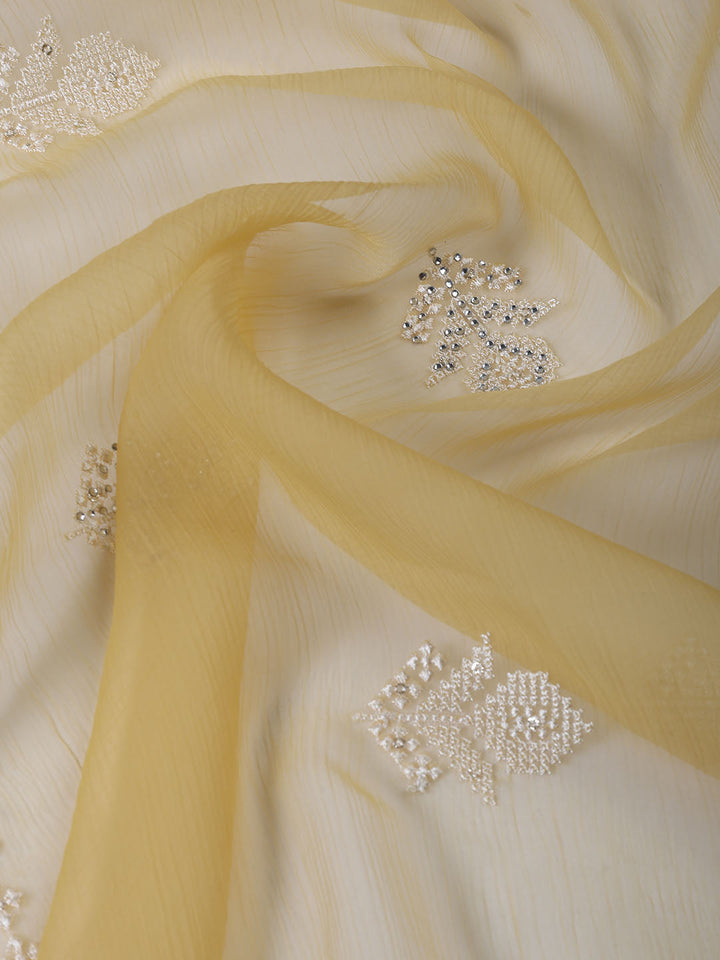 Embroidered Organza Unstitched Suit With Dupatta
