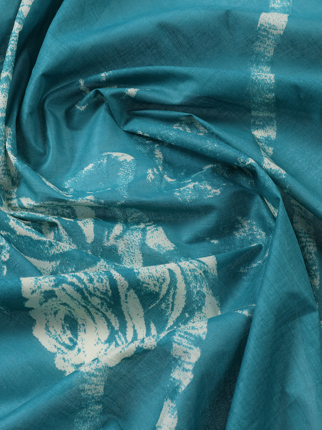 Printed Cotton Blend Unstitched Suit With Dupatta