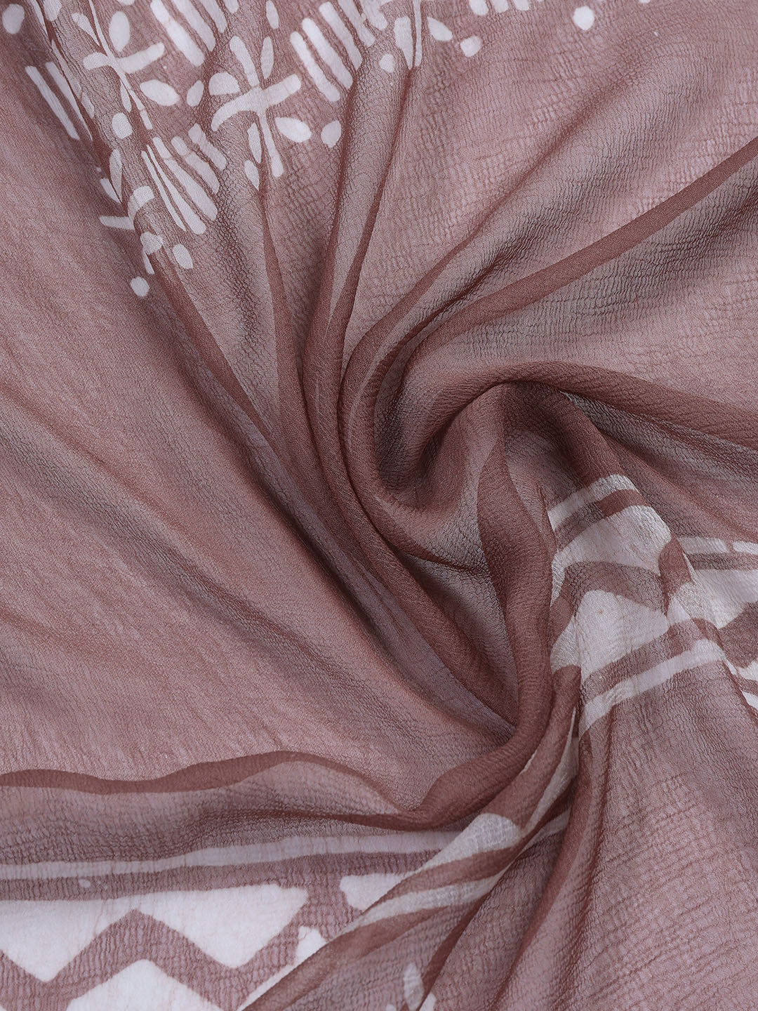Printed Chanderi Unstitched Suit Piece With Dupatta