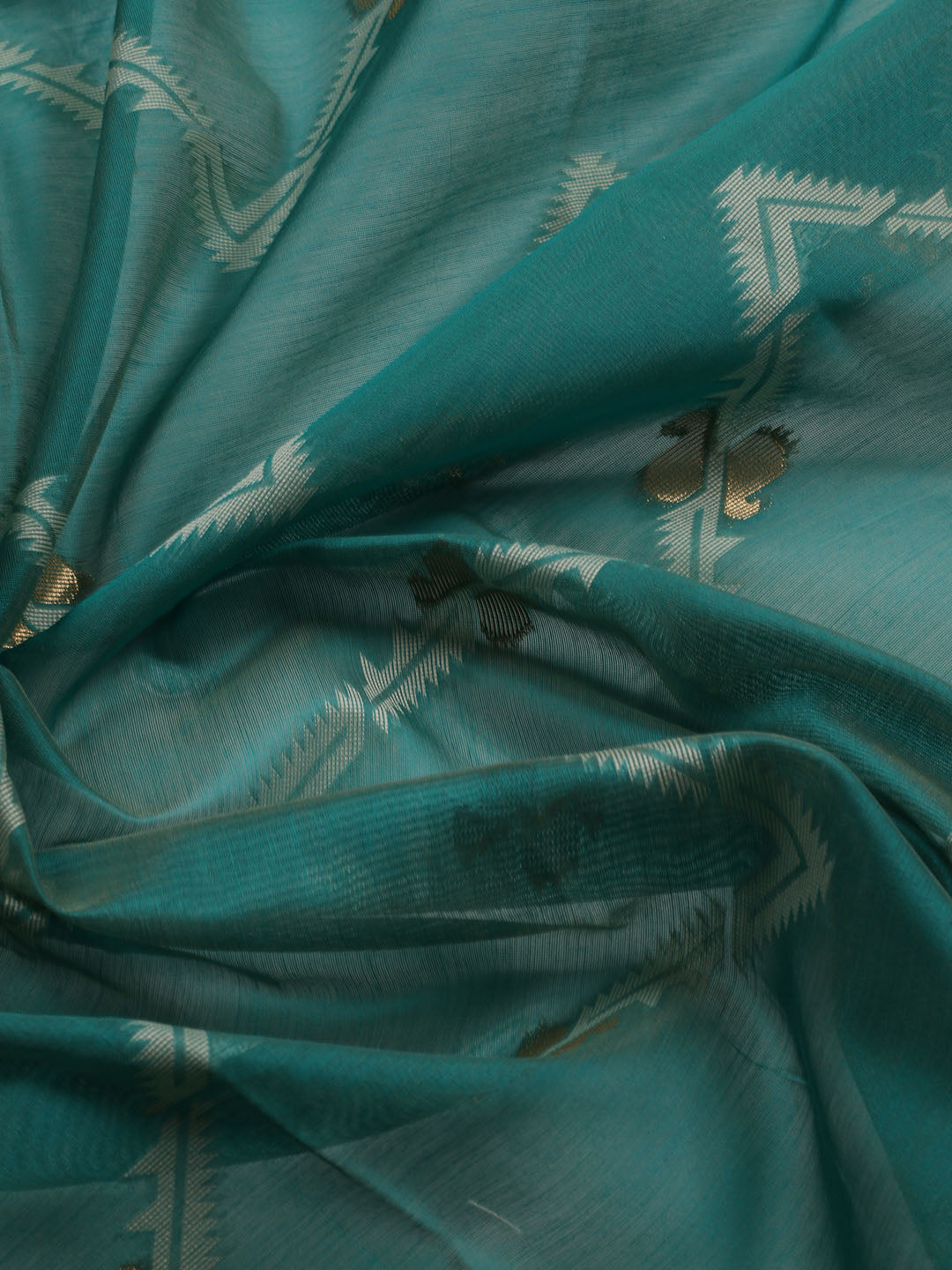 Jamdani Chanderi Unstitched Suit Piece With Dupatta