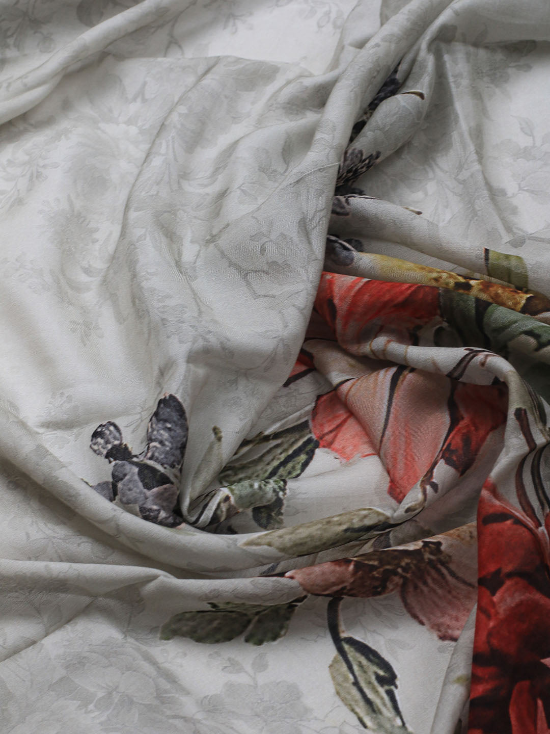 Printed Muslin Unstitched Suit With Dupatta