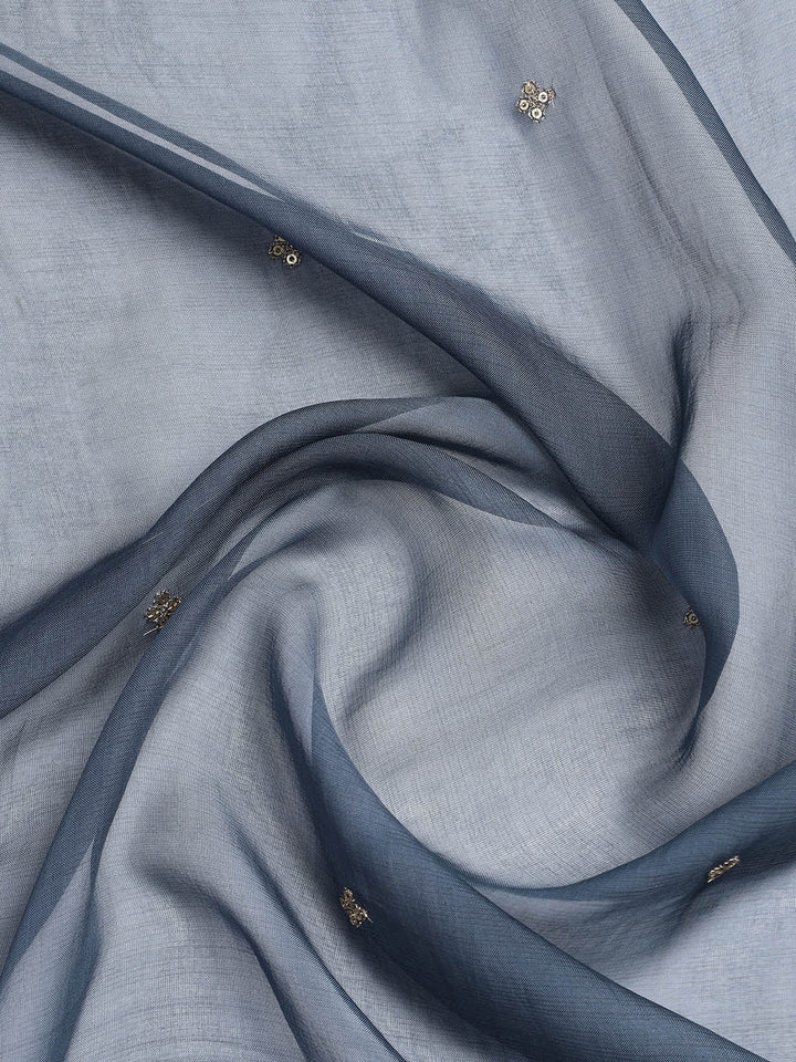 Embroidered Muslin Unstitched Suit With Dupatta
