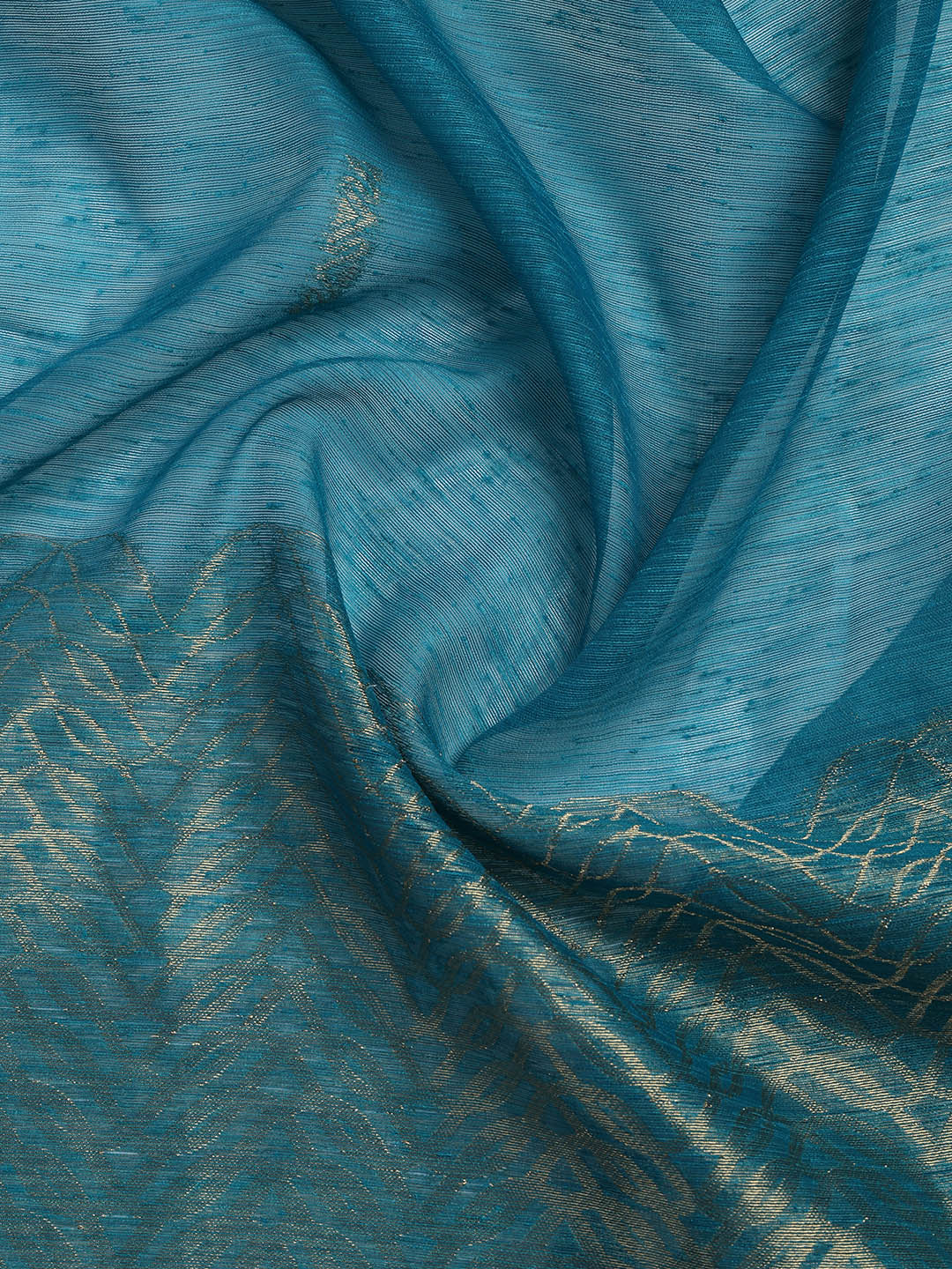 Woven Chanderi Unstitched Suit Piece With Dupatta