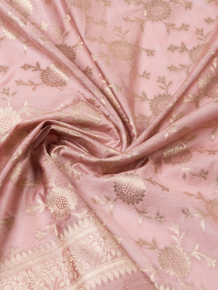 Woven Chanderi Unstitched Suit With Dupatta