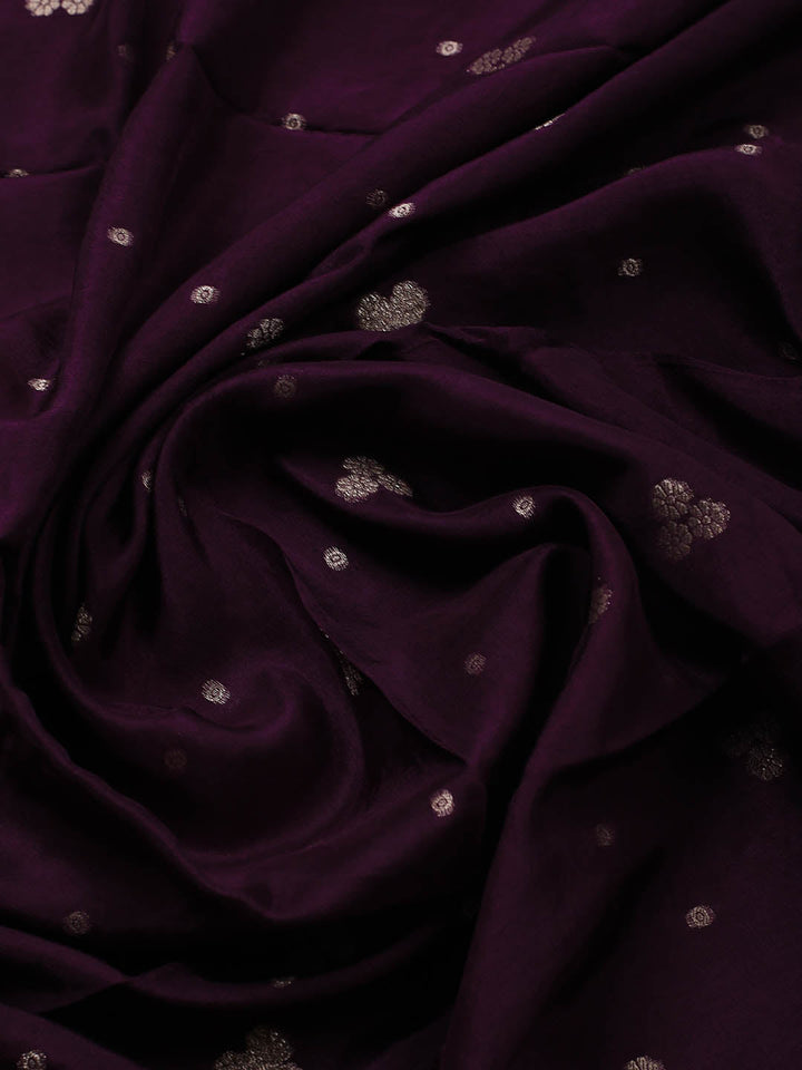 Embroidery Chanderi Unstitched Suit With Dupatta