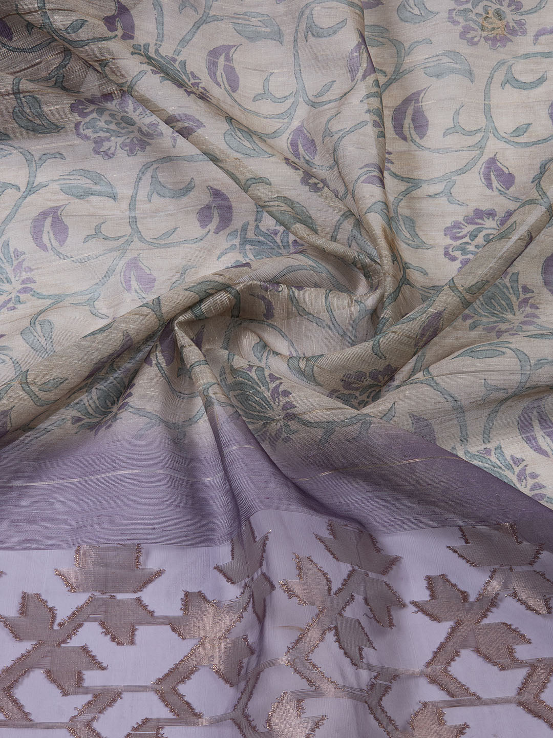 Woven Tissue Unstitched Suit With Dupatta