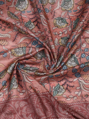 Neck Embroidery Art Tussar Unstitched Suit With Dupatta