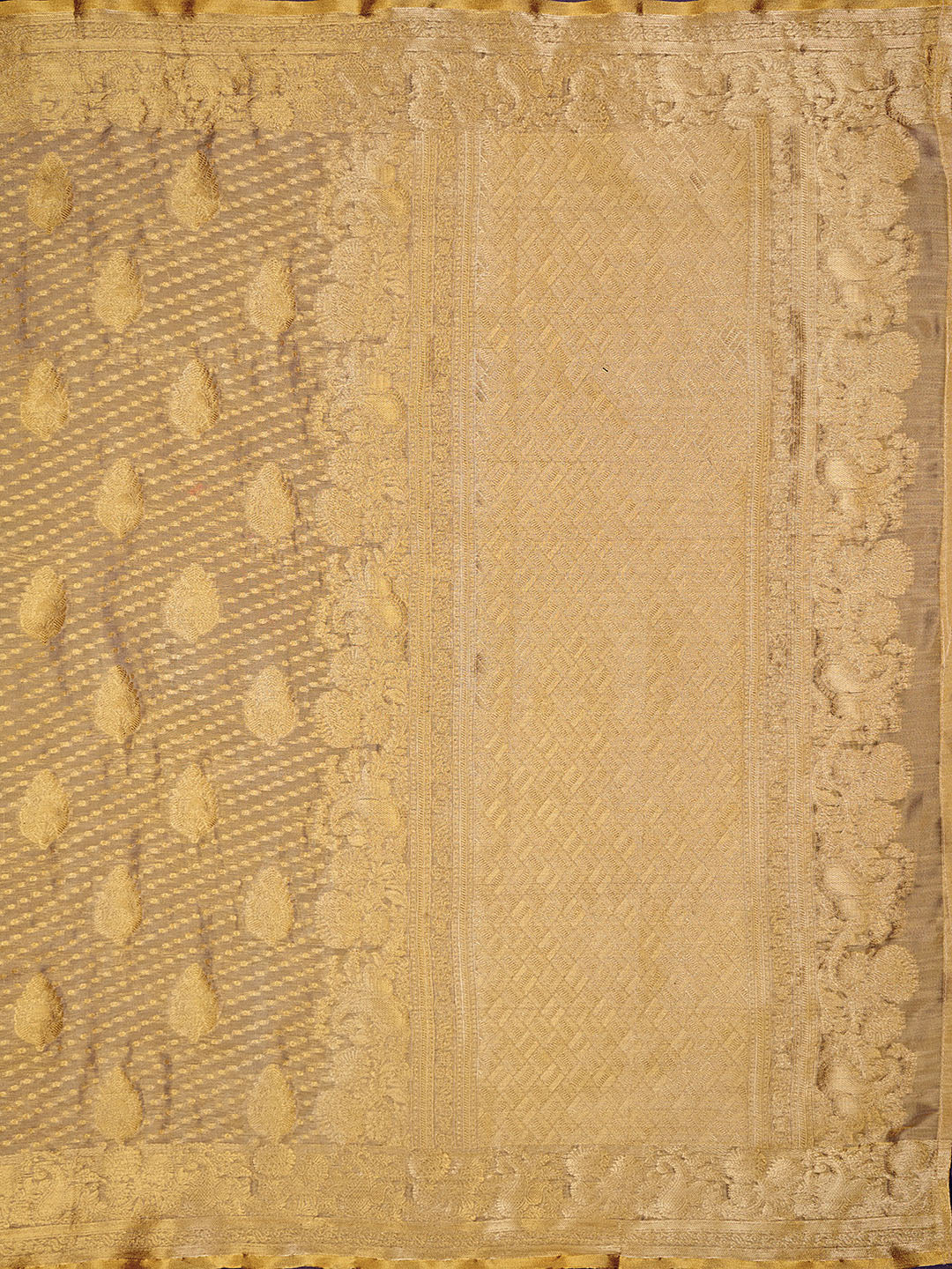 Zari Jaal Cotton Woven Saree