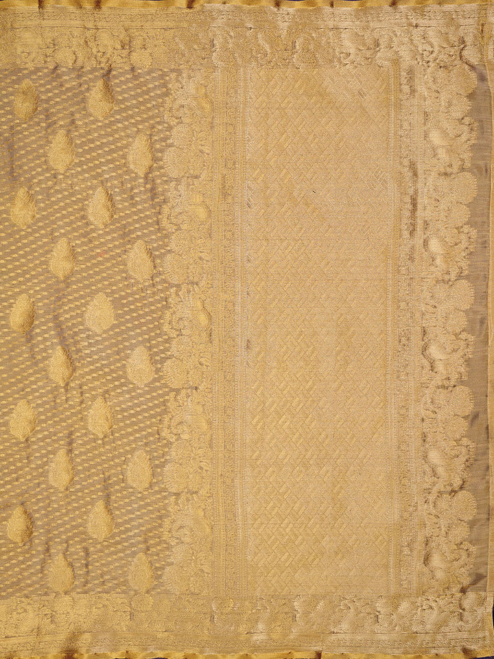 Zari Jaal Cotton Woven Saree