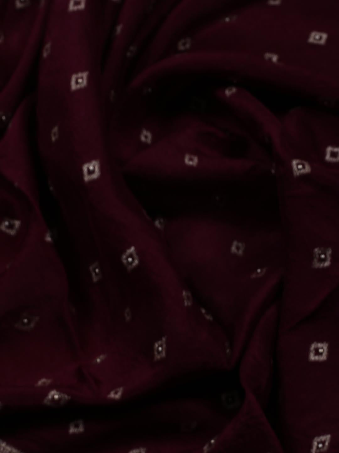 Woven Art Silk Unstitched Suit Piece With Dupatta