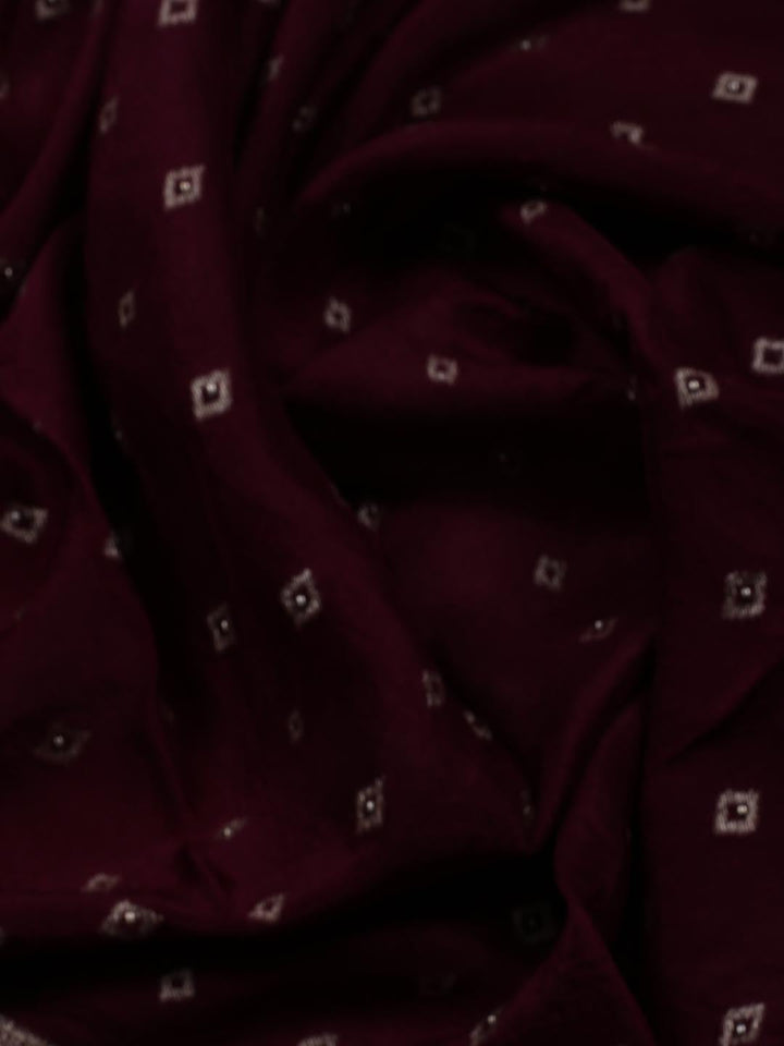 Woven Art Silk Unstitched Suit Piece With Dupatta