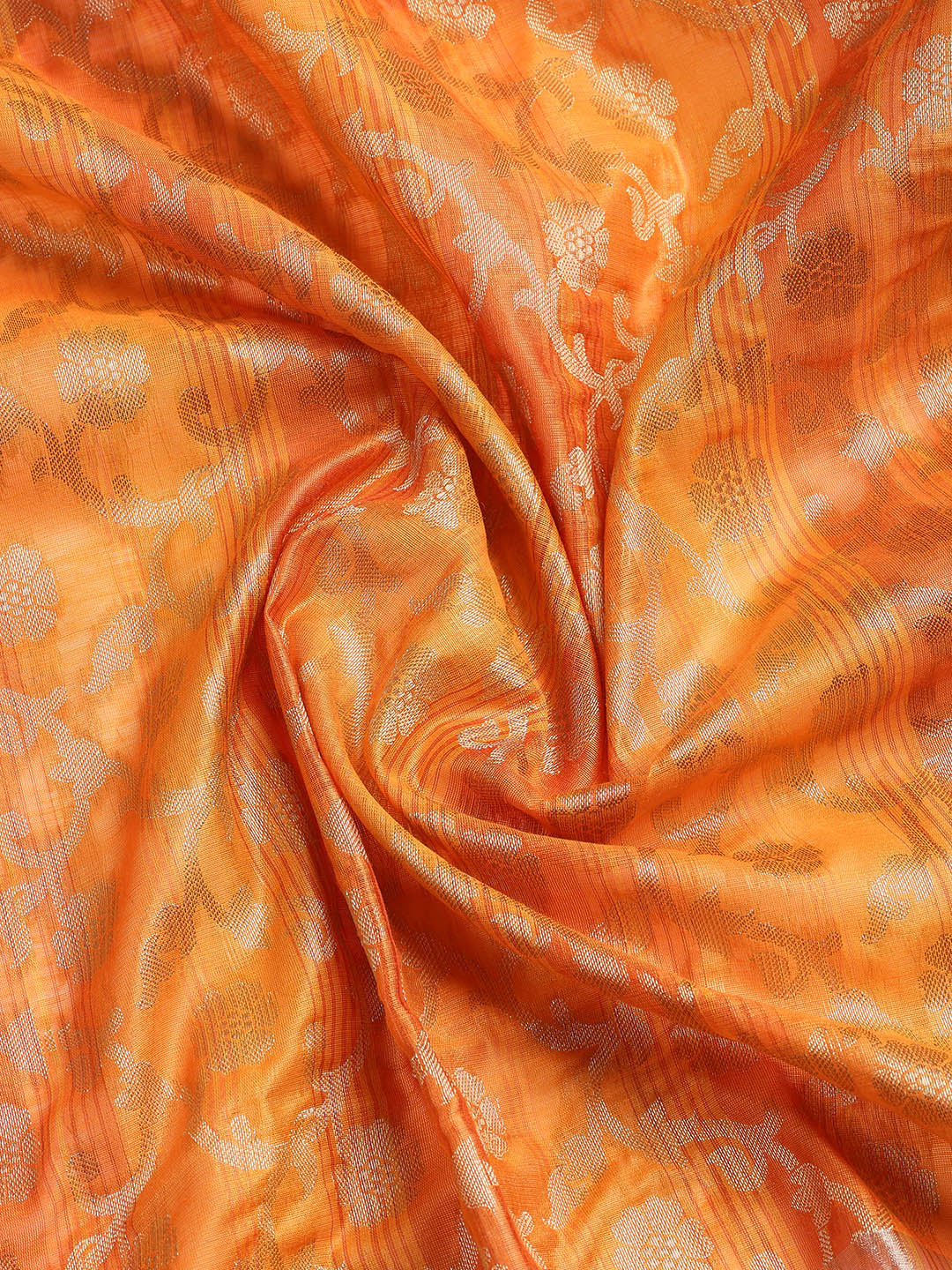 Woven Chanderi Unstitched Suit With Dupatta