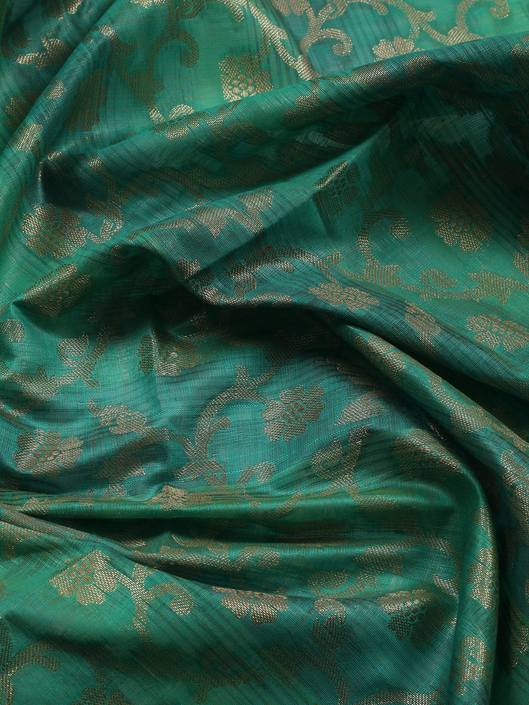 Woven Chanderi Unstitched Suit With Dupatta