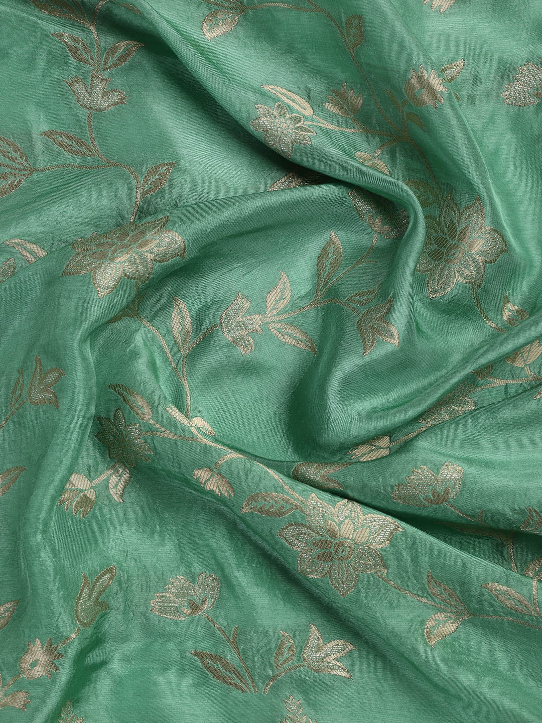 Embroidery Chanderi Unstitched Suit With Dupatta