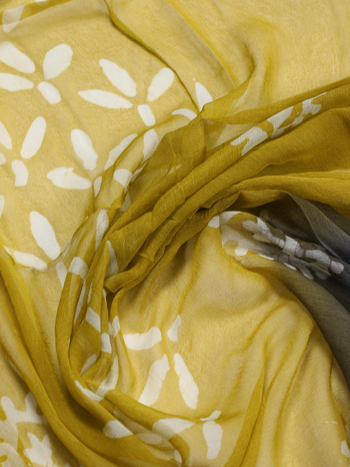 Printed Cotton Blend Unstitched Suit Piece With Dupatta